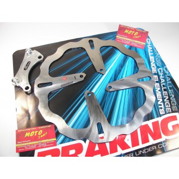 ΔΙΣΚΟΠΛΑΚΑ ΕΜΠΡΟΣ YAMAHA CRYPTON X 135 ΜΑΡΓΑΡΙΤΑ OVERSIZE BRAKING