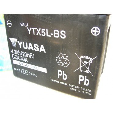 ΜΠΑΤΑΡΙΑ YTX5L-BS YUASA ΚΛΕΙΣΤΟΥ